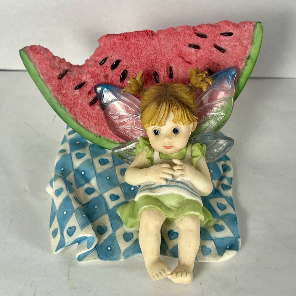 Vintage Enesco Little Kitchen Fairies Tummy Ache Fairie Fairy GG Santiago 2005
